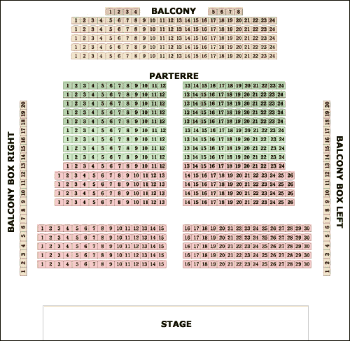 Passage Ballet Theatre hall plan